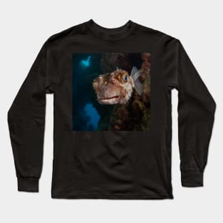 Porcupine puffer fish face off Long Sleeve T-Shirt